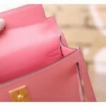 Pink Epsom Replica Hermes Kelly 20cm Graceful Bag - Image 2