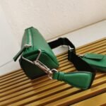 Prada Triangle Shoulder Bag Knockoff in Green - Image 9