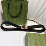Square G reversible leather belt - Image 9