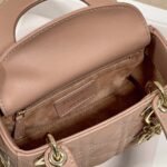 Dior Lady Dior Mini Bag Replica with Chain in Blush - Image 3