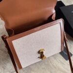 Fake Saint Laurent Cassandra Medium Bag Beige Canvas - Image 10