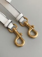 Dior Saddle Bag with Strap Replica in White Grained Calfskin - Image 8