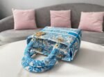 Dior Lady D-Lite Medium Bag Replica in Blue Toile de Jouy Canvas - Image 7