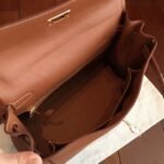 Brown Swift Fake Hermes Kelly Retourne 32cm Soft Leather Handbag - Image 2