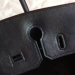 Black Imitation Luxury Hermes Birkin 30cm Purse - Image 7