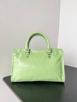 Knockoff Balenciaga Le City Small Bag Green Arena Lambskin - Image 2