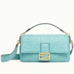 Top Quality Replica Fendi Large Baguette Bag In Blue FF
