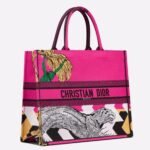 Dior Large Book Tote Bag Imitation in Toile de Jouy Zoom Pop Embroidery