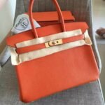 Orange Hermes Birkin 30cm Classic Replica Purse