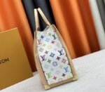 Louis Vuitton X TM Multicolored Onthego MM In White - Image 5