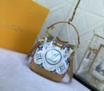 Louis Vuitton LV By The Pool Monogram Tiles Canvas Nano Noe Bag In Lagoon Blue - Image 3