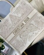 Dior Large Book Tote Bag Replica in Dior Around the World Stella Embroidery - Image 3