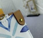 Louis Vuitton LV By The Pool Monogram Tiles Canvas Onthego PM Tote In Lagoon Blue - Image 6