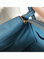 Fake Hermes Lindy 30cm bag in blue jean tone - Image 2