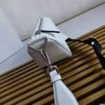 Prada Triangle Shoulder Bag Fake in White - Image 3