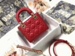 Dior Lady Dior Mini Bag Knockoff in Red - Image 6