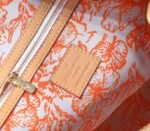 LV By The Pool Monogram Tiles Canvas Keepall 45 In Coral - Image 6