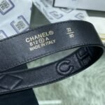 Chanel Red Patent Leather CC Logo Belt - Image 4