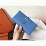 Blue Jean Epsom Replica Hermes Bearn Wallet - Image 5