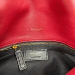 Replica Saint Laurent Puffer Small Chain Bag Red Lambskin - Image 5