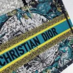 Dior Medium Book Tote Bag Imitation in Blue Dior Constellation Embroidery - Image 3