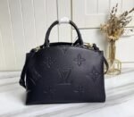 Louis Vuitton Monogram Empreinte Leather Petit Palais Handbag In Black - Image 5