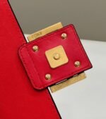 Top Quality Knockoff Fendi Baguette Chain Midi Bag In Red - Image 8