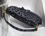 Dior Saddle Bag Replica in Grey Mizza Embroidery - Image 7