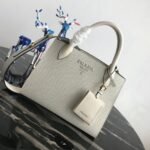 Prada Monochrome Small Bag Knockoff in White - Image 7