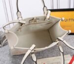 Louis Vuitton Monogram Empreinte Leather Onthego MM Bag In Cream Saffron - Image 5