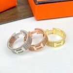 Hermes H Diamond Ring