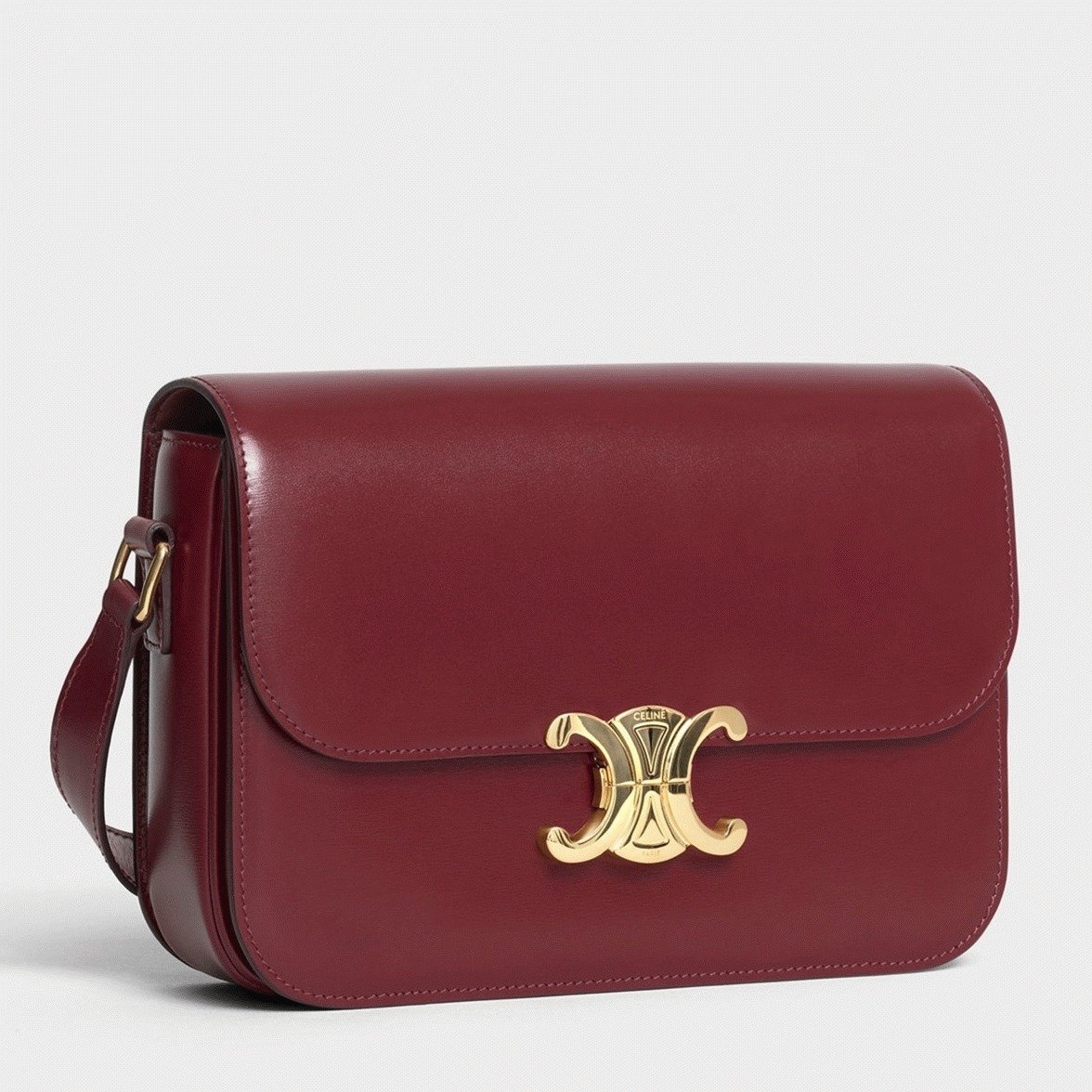 2B6E4855-4E1A-D3BF-40EE-F98E91D3646A.jpg Top Quality Replica Celine Triomphe Medium Bag In Bordeaux - Image 1