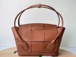 Top Quality Fake Bottega Veneta Arco Small Bag In Caramel Intrecciato Calfskin