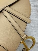 Dior Saddle Bag with Strap Replica in Sand Grained Calfskin - Image 6