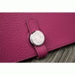 Purple knockoff designer Hermes Dogon combine wallet - Image 3