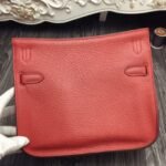 Large red fake Hermes Jypsiere 31cm handbag - Image 4