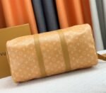 Louis Vuitton Monogram Heritage Canvas Keepall Bandouliere 45 In Yellow - Image 4