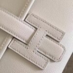 White fake Hermes Jige Elan clutch bag - Image 7
