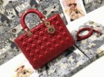 Dior Lady Dior Large Bag Replica in Red - Image 10
