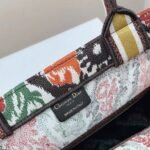 Dior Large Book Tote Bag Faux in Yellow Multicolor Dior Paisley Embroidery - Image 8