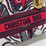 Dior Lady D-Lite Medium Bag Replica in White Multicolor Cupidon Embroidery - Image 9