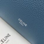 Top Quality Knockoff Celine Sangle Small Bucket Bag In Slate Blue Calfskin - Image 9