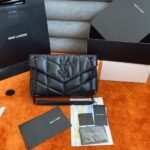 Replica Saint Laurent Puffer Small Chain All Black Bag Quilted Lambskin - Image 4