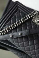 Chanel Boy Sliver Hardware Caviar Cow Leather - Image 9