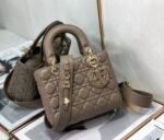 Dior Small Lady Dior My ABCDior Bag Fake in Warm Taupe - Image 5