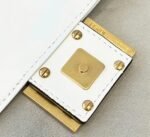 White FF Logo Fendi Medium Baguette Replica Bag - Image 2