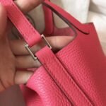 Rose lipstick cheap replica Hermes Picotin Lock 22cm handbag - Image 7