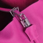 Peach fake Hermes Picotin Lock handbag - Image 4