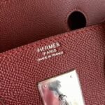 Bordeaux Hermes Birkin 35cm Replica Designer-Inspired Bag - Image 6