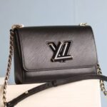 Louis Vuitton Epi Leather Twist MM Bag In Black